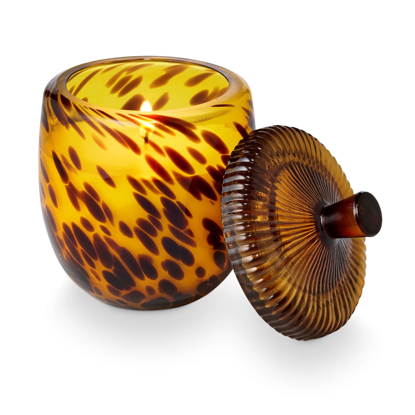 Glass Acorn Candle