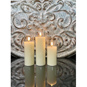 Simply Ivory Radiance Petite Trio LED Candle Set