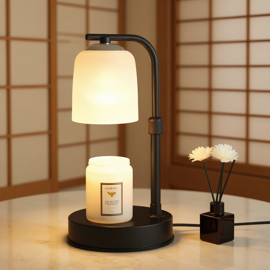 Frosted Glass Candle Warmer Lamp