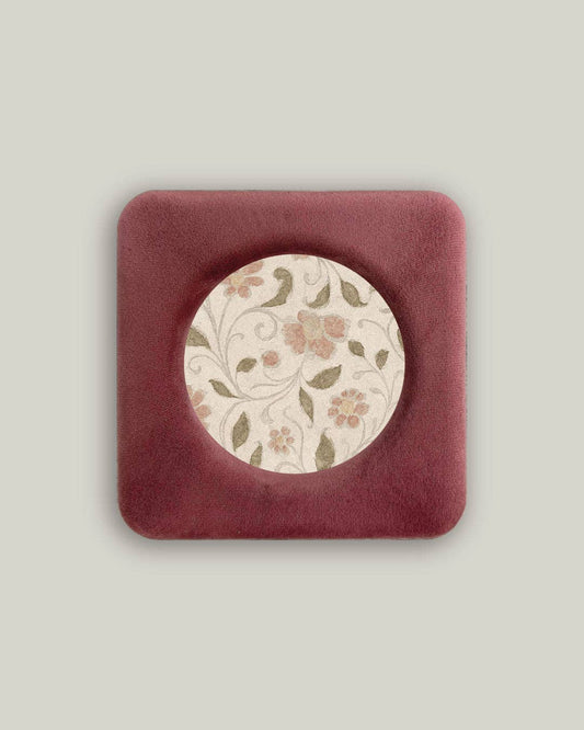 Rose Velvet Glass Photo Frame | 4X4 Inches