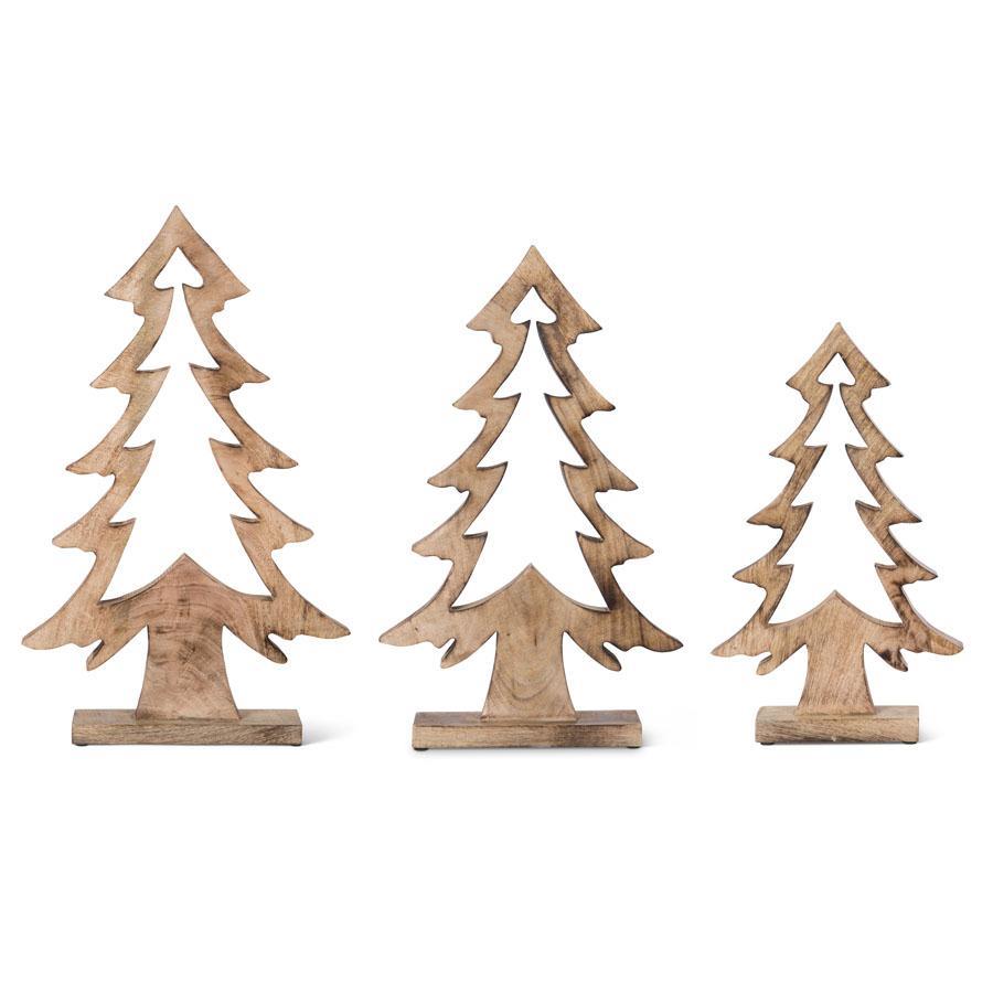 Wood Pine Trees On Base