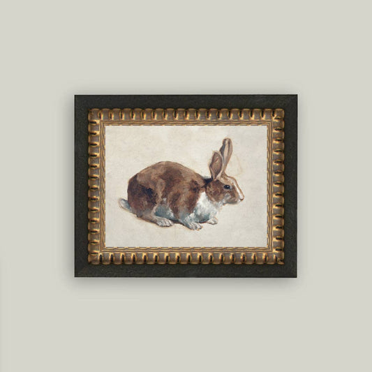 Rabbit Framed Antique Art