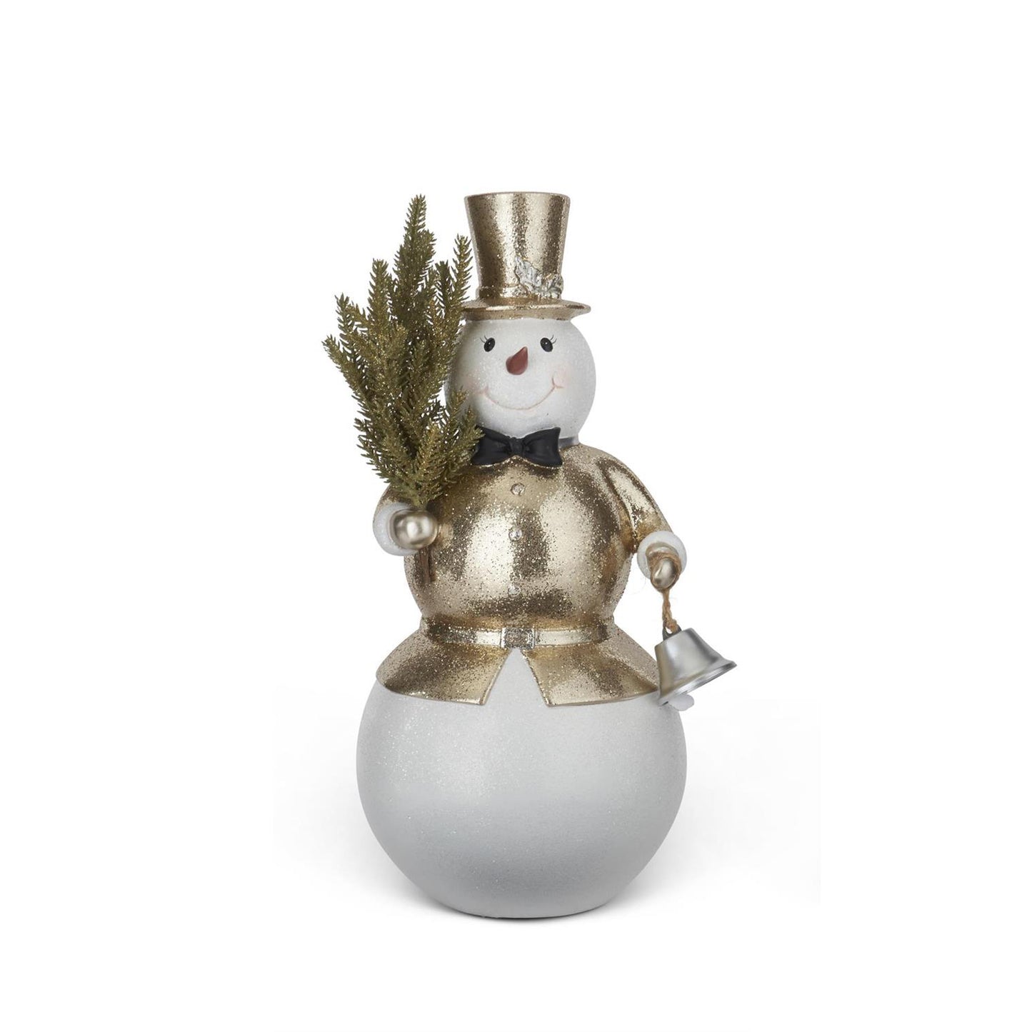 Glittered Gold Coat Snowmen