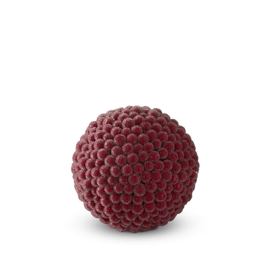 Icy Red Berry Ball Ornament