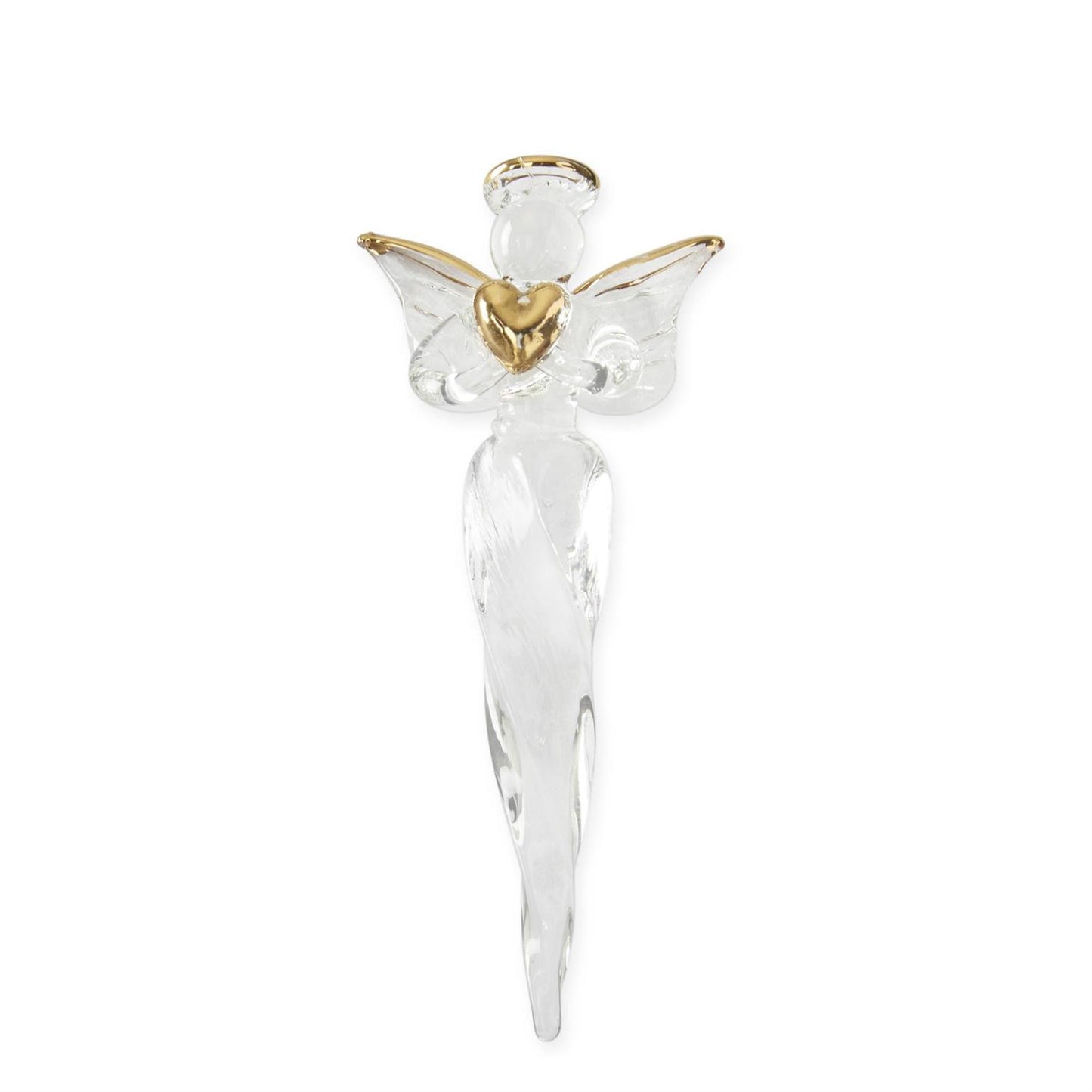 Glass Angel Icicle Ornaments Gift Box of 4