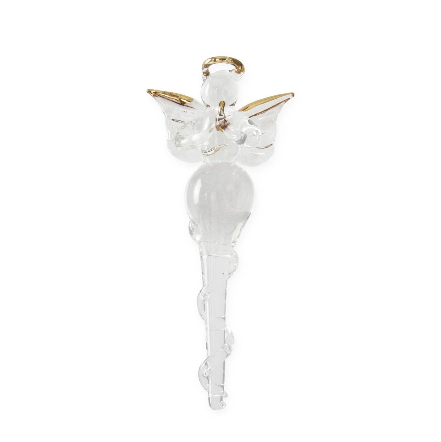 Glass Angel Icicle Ornaments Gift Box of 4