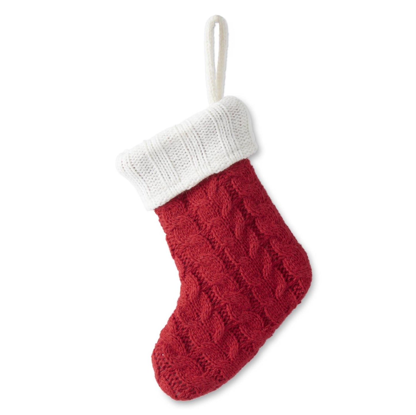 6.5 Inch Mini Cable Knit Stocking - Assorted colors