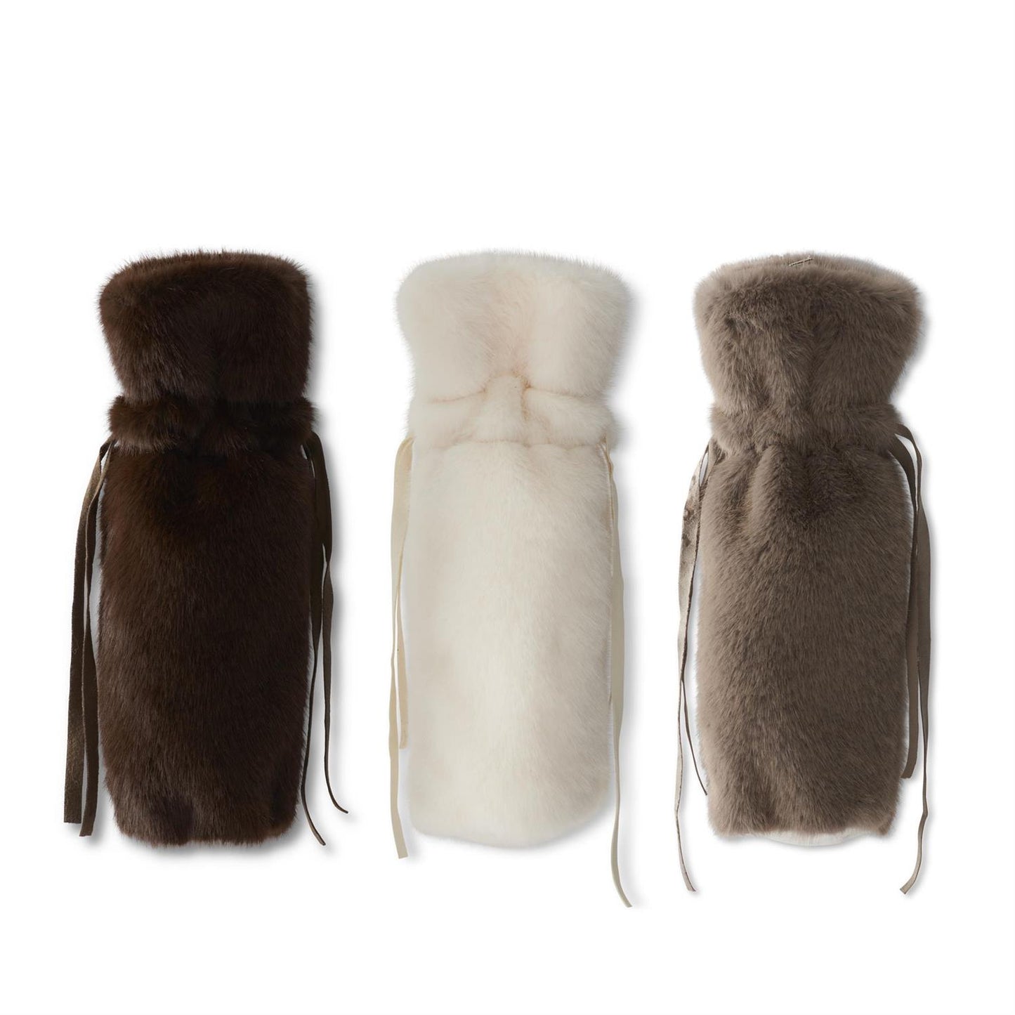Festive Fur Wine Bag
