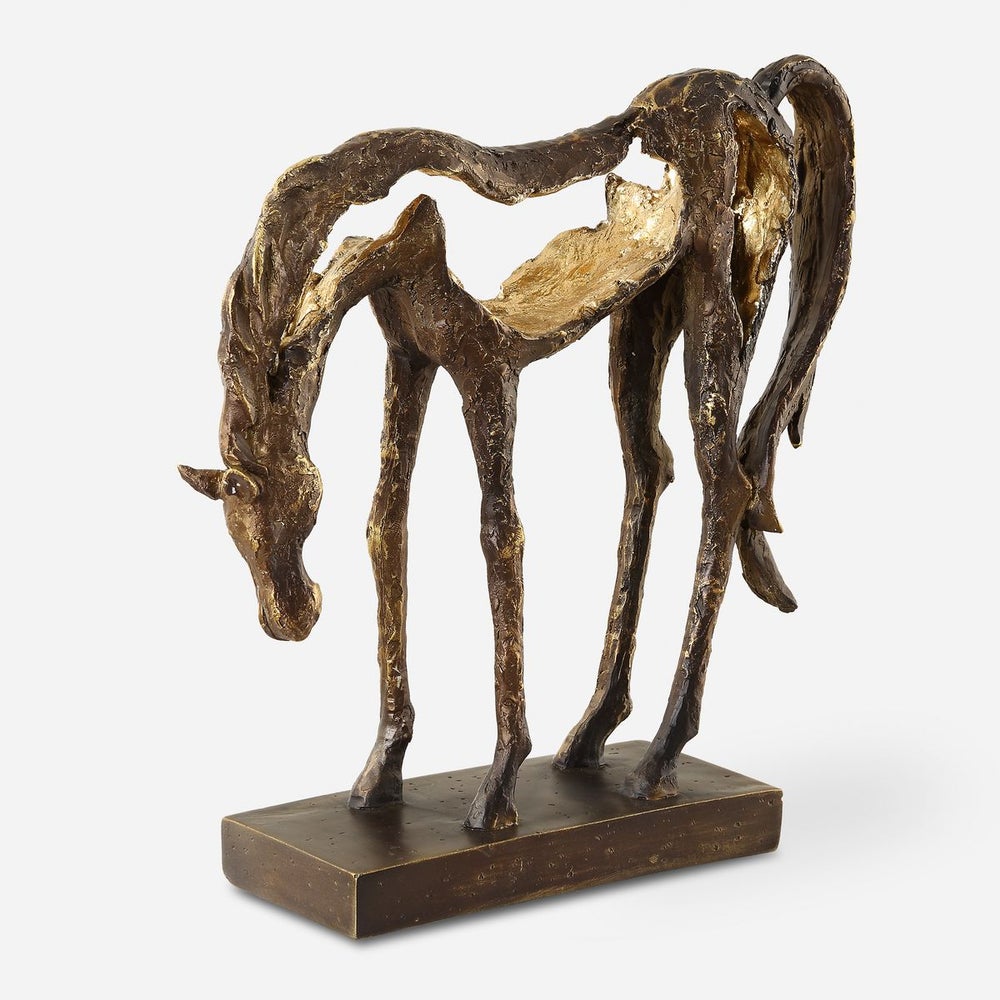 "Openly Grazing" Horse Sculpture