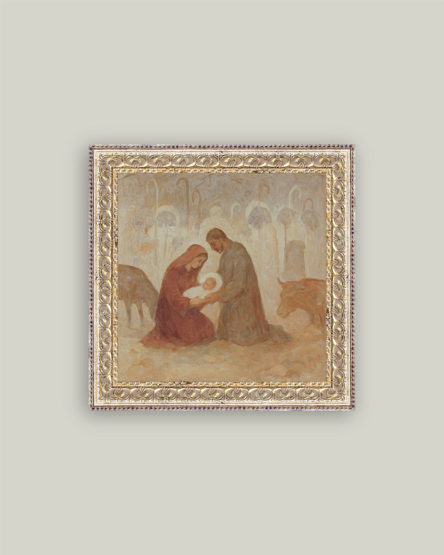 The Birth of Christ Nativity Framed Artwork