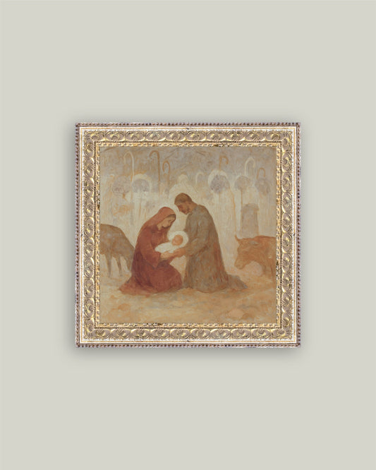 The Birth of Christ Nativity Framed Artwork