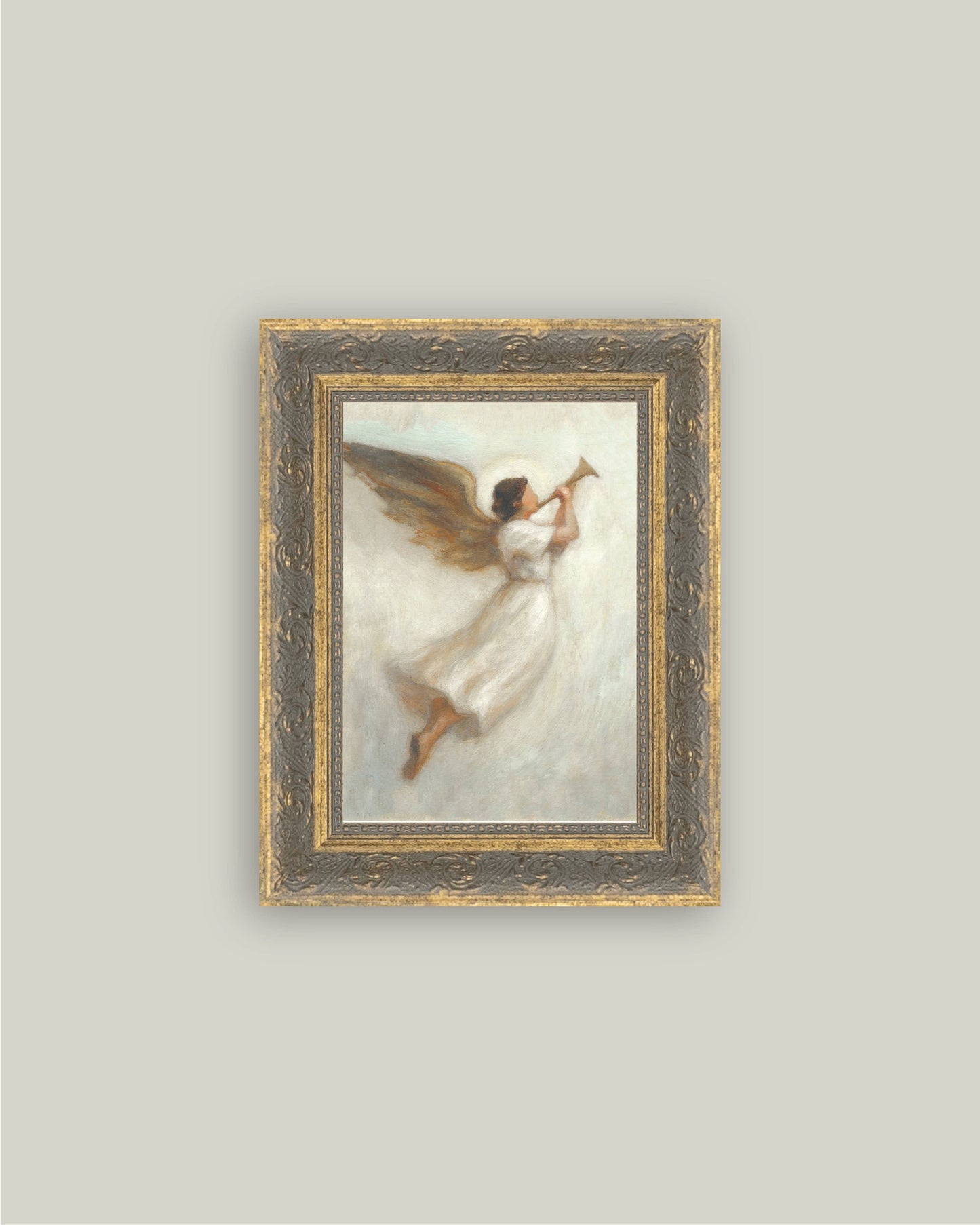 The Trumpeting Angel Vintage Style Framed Art