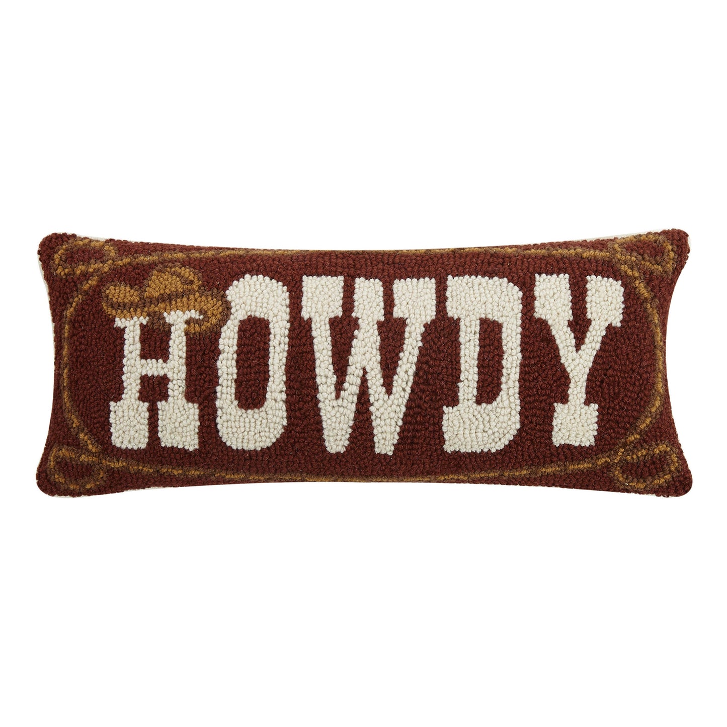 "Howdy" Cowboy Hook Pillow