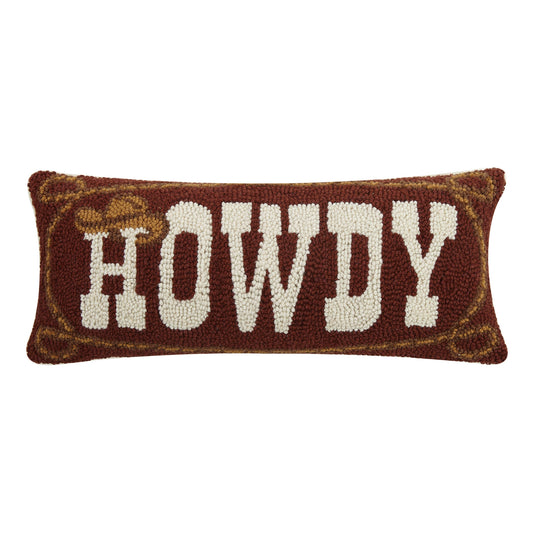 "Howdy" Cowboy Hook Pillow