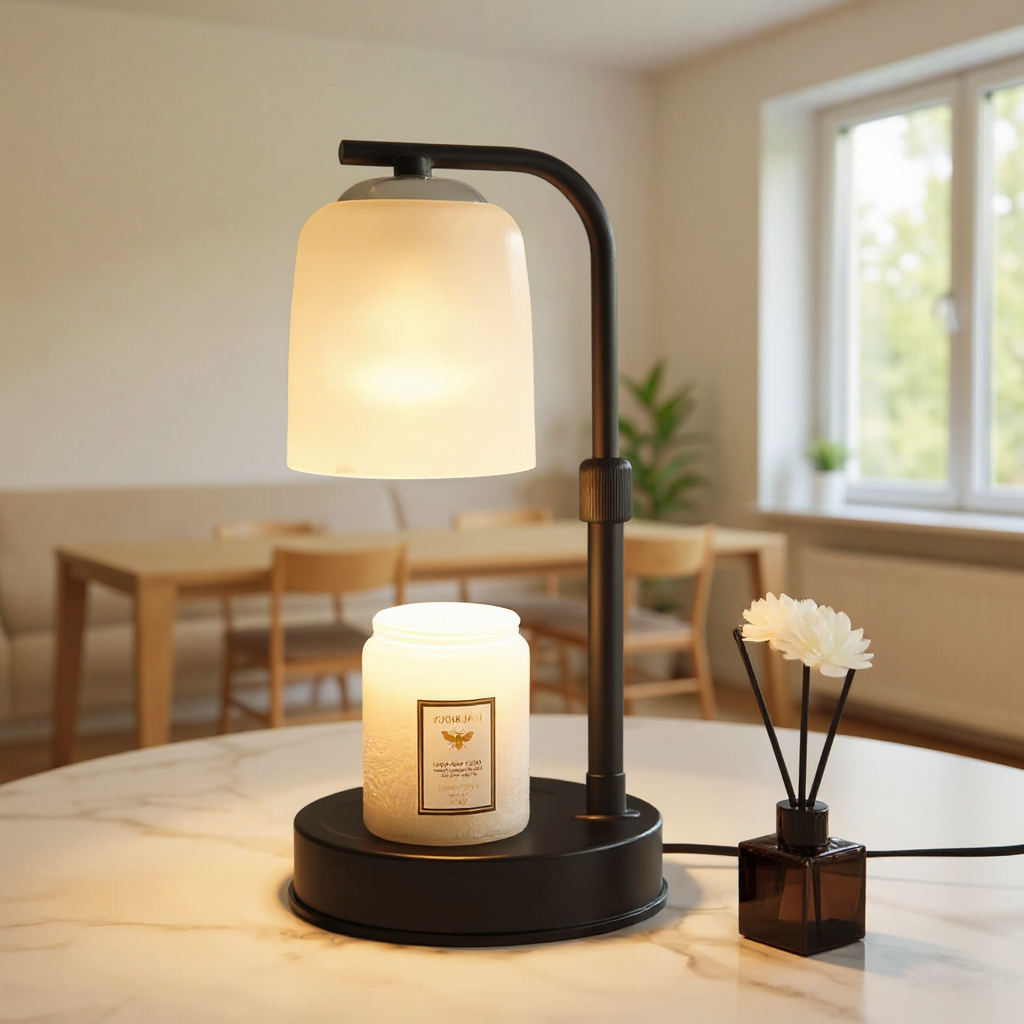 Frosted Glass Candle Warmer Lamp