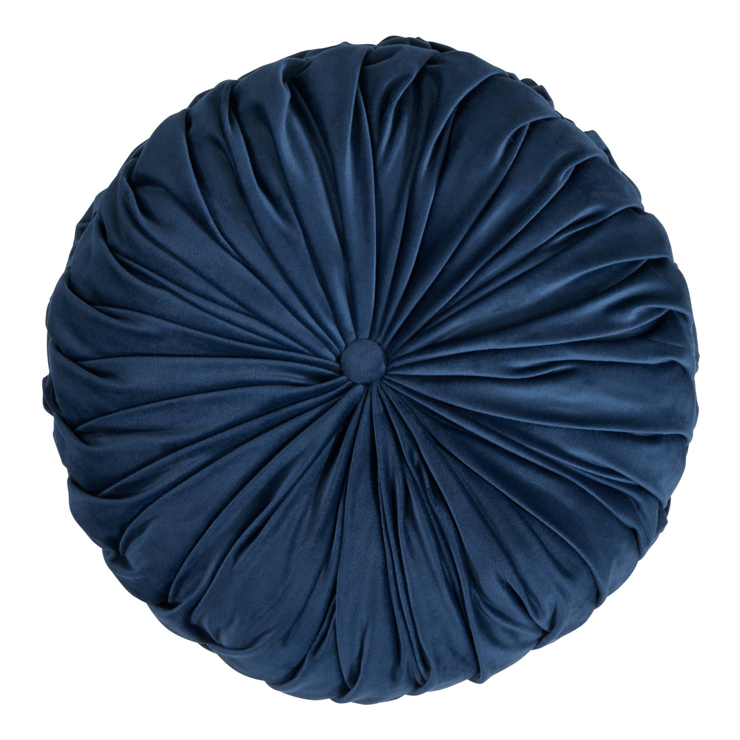 Round Velvet Pintucked Pillow