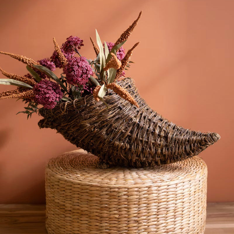 Twig and Metal Cornucopia