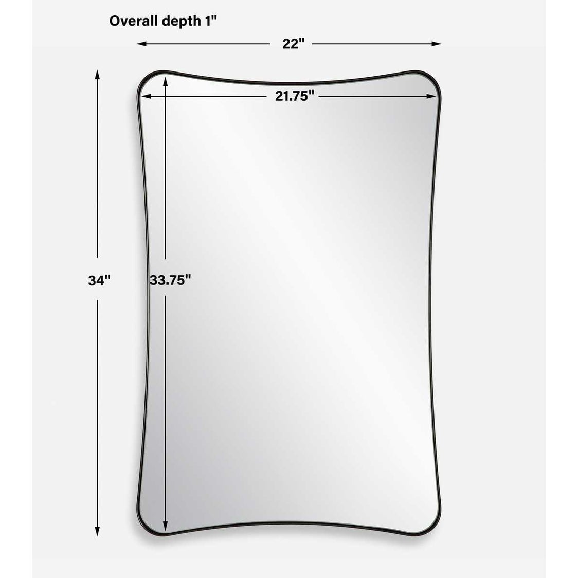 Black Loudon Vanity Mirror