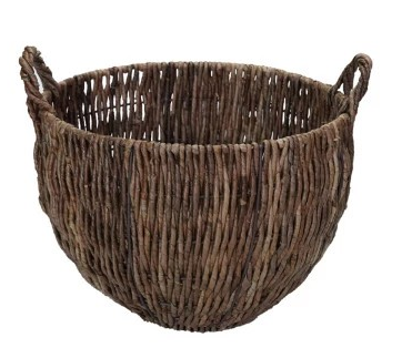 Woven Banana Leaf Baskets with Handles