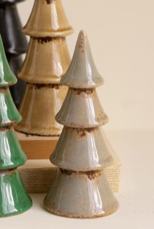 Ceramic Christmas Tree of Various Colors