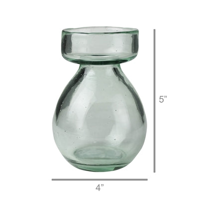 Recycled Glass Bulb Vase