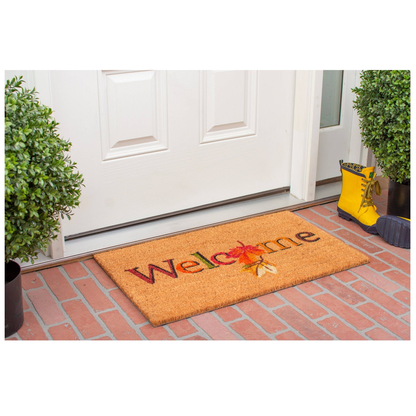 Fall Welcome Coir Doormat