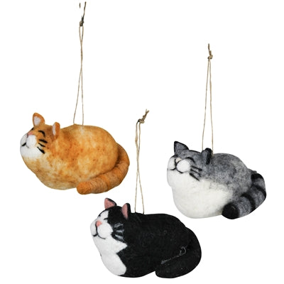 Felt Cat Ornaments
