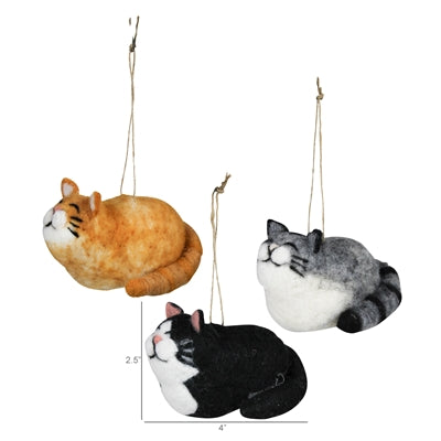 Felt Cat Ornaments