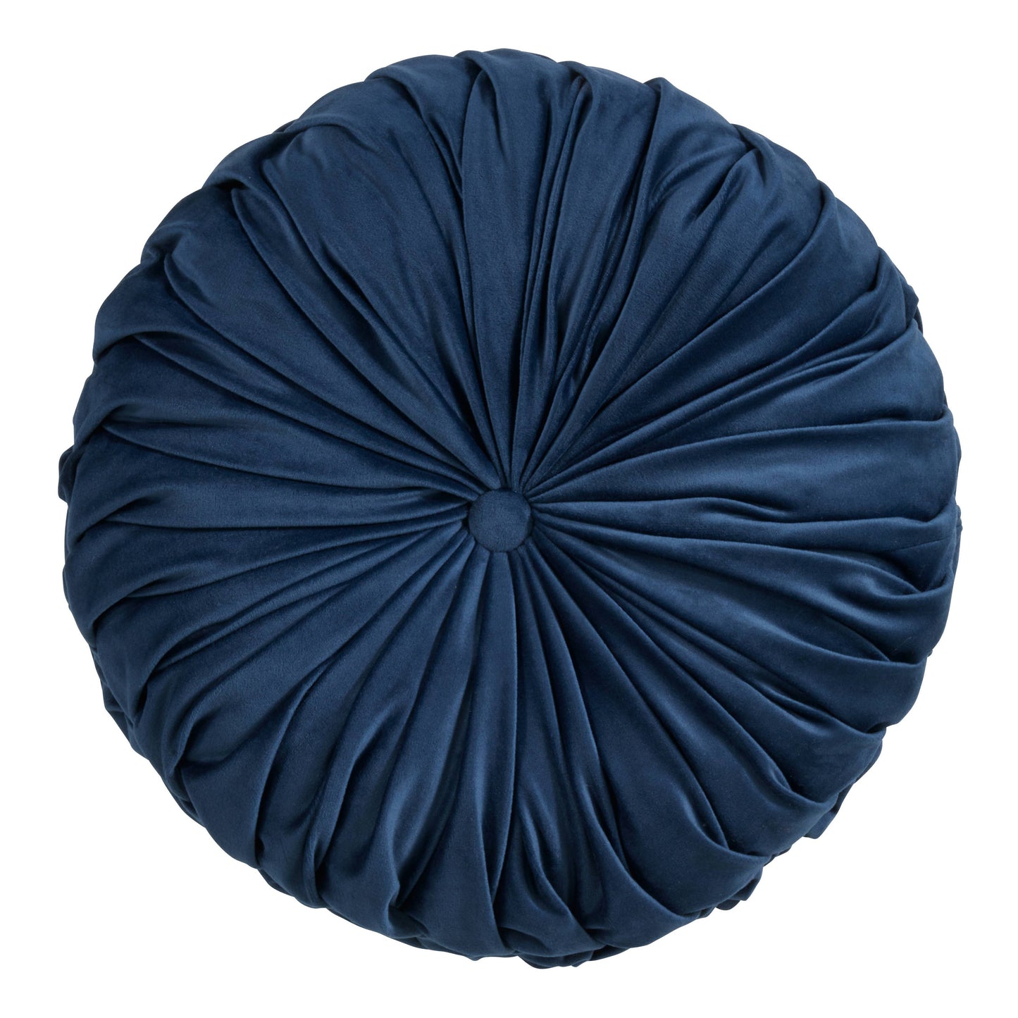 Round Velvet Pintucked Pillow