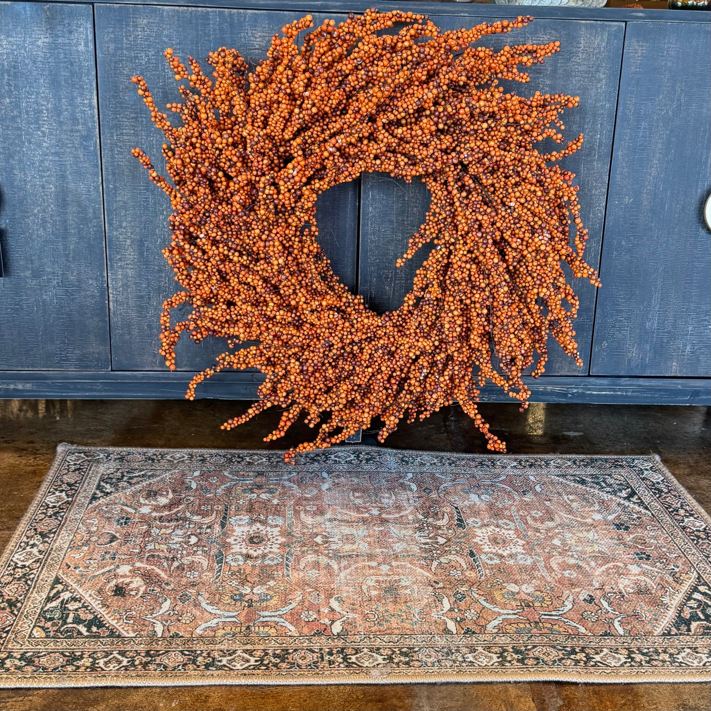 30 Inch Orange Berry Wreath