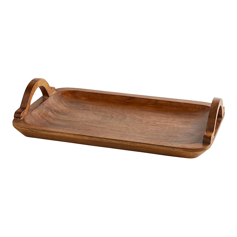 Wooden Tray with Handles