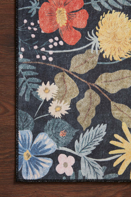 Rifle Paper Co x Loloi Atelier Rug | Strawberry Fields Black