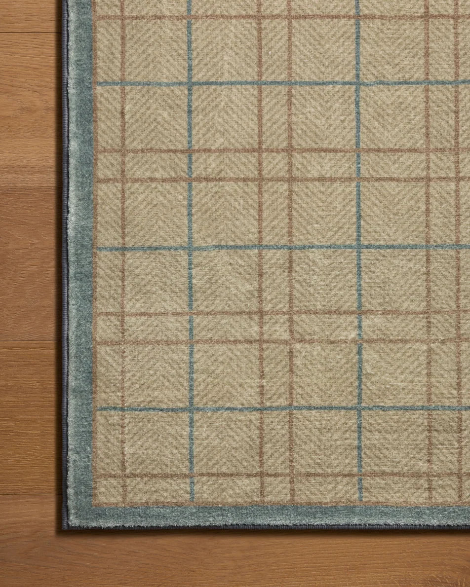 Bobby Sage and Denim Area Rug by Loloi