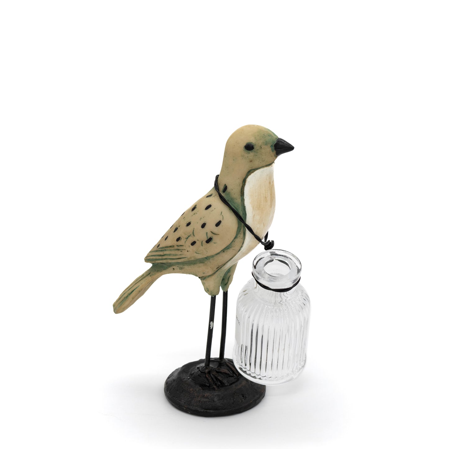 Bird Figurine with Vase