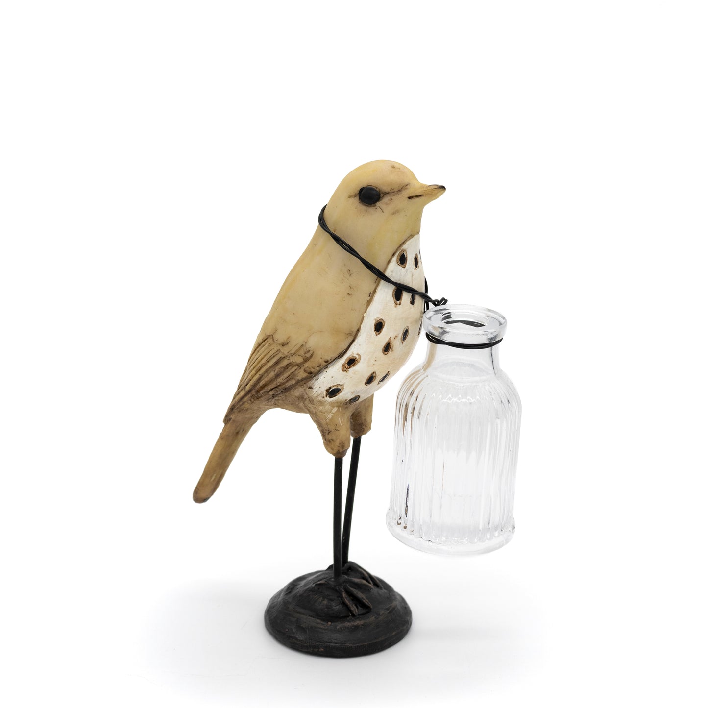 Bird Figurine with Vase