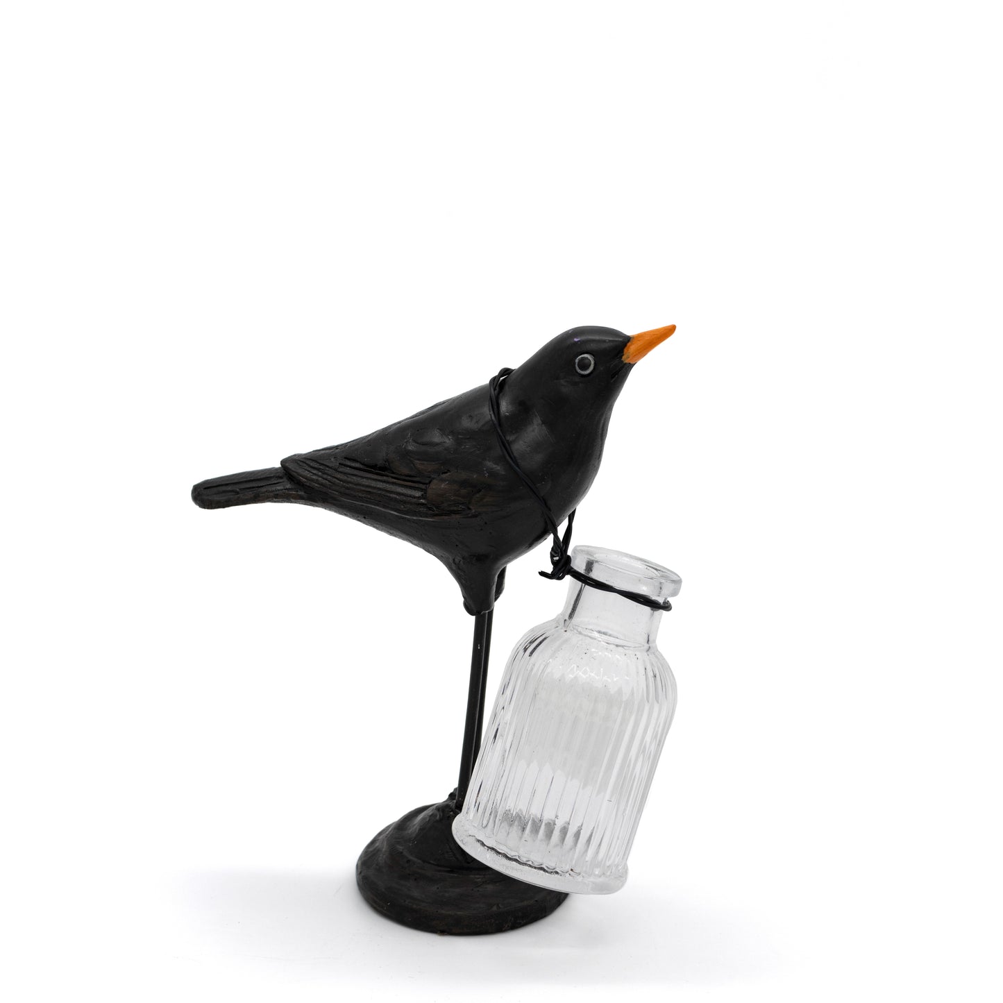 Bird Figurine with Vase