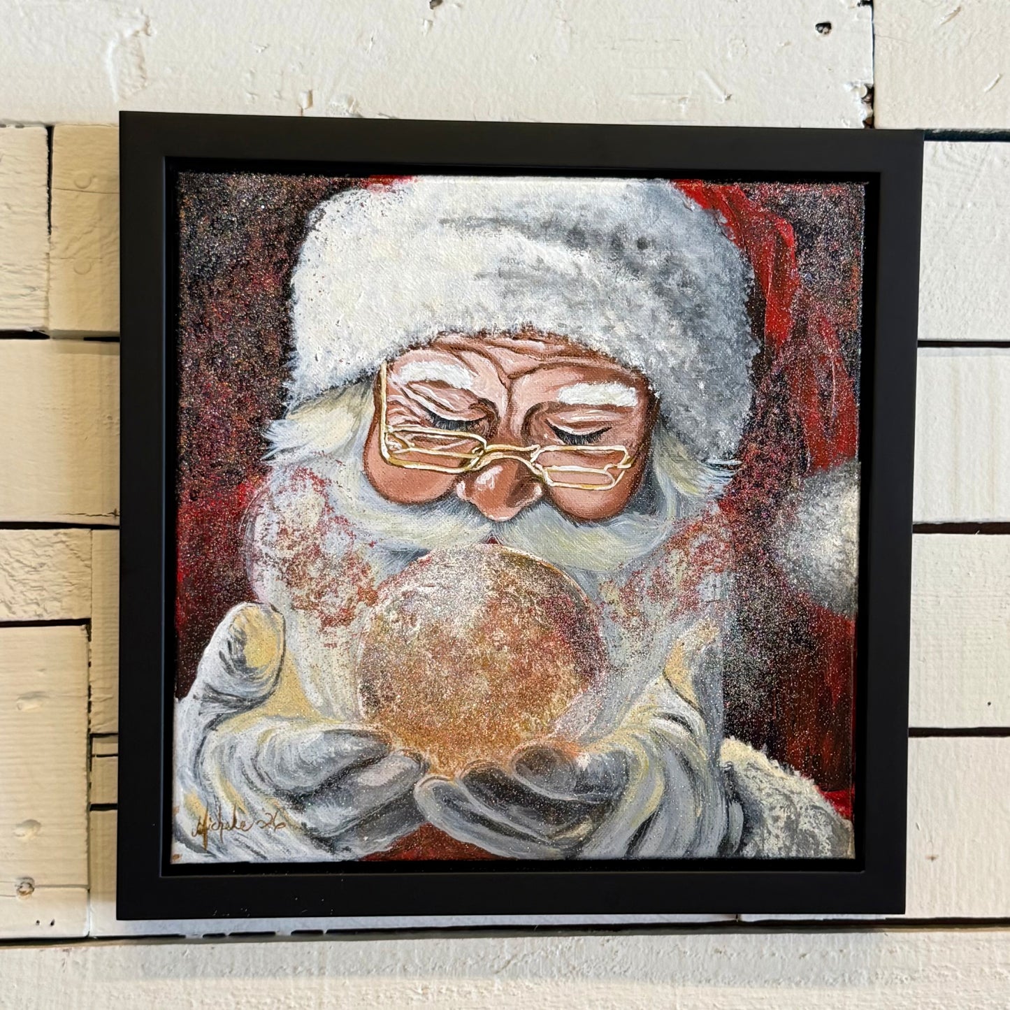 Enchanted Santa Hand Painting