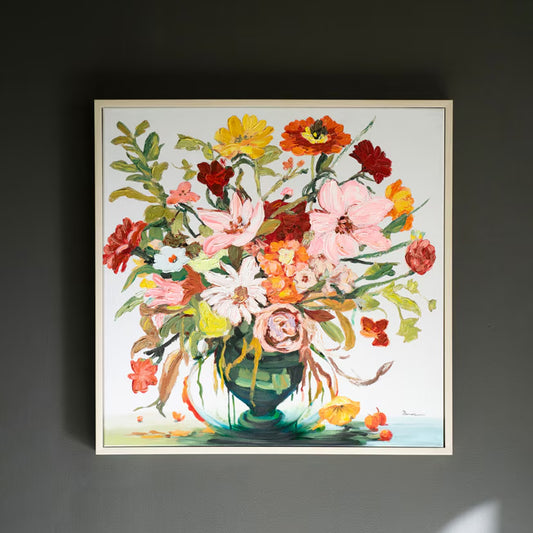 Framed Floral Painting