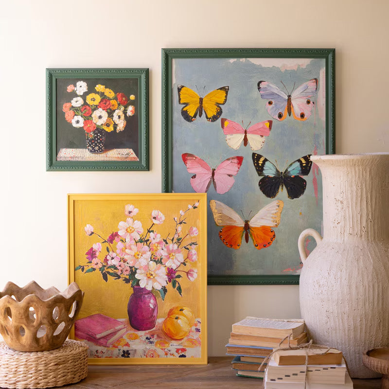 Framed Butterfly Painting