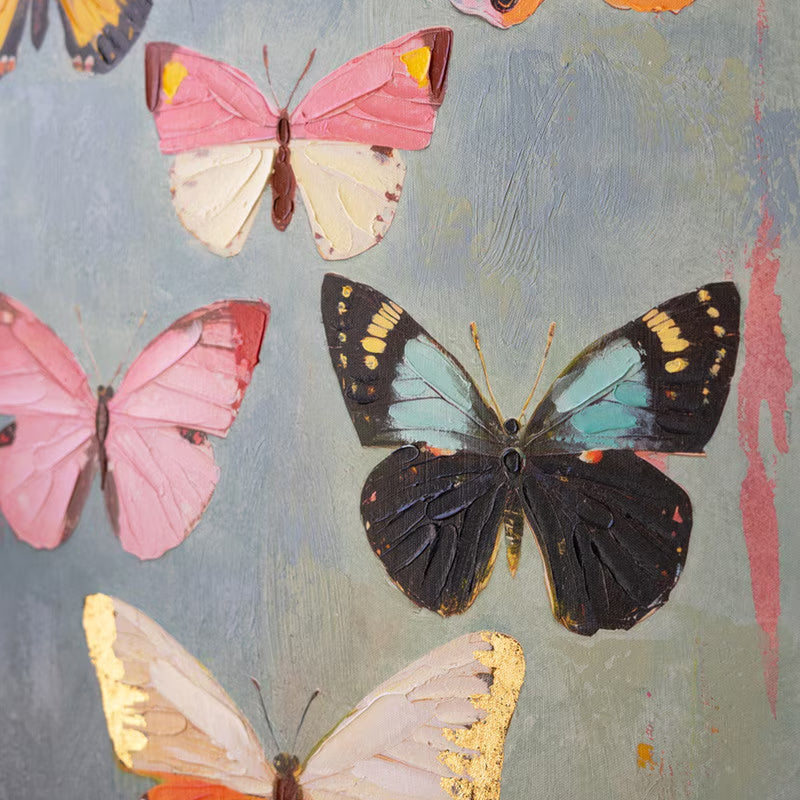 Framed Butterfly Painting