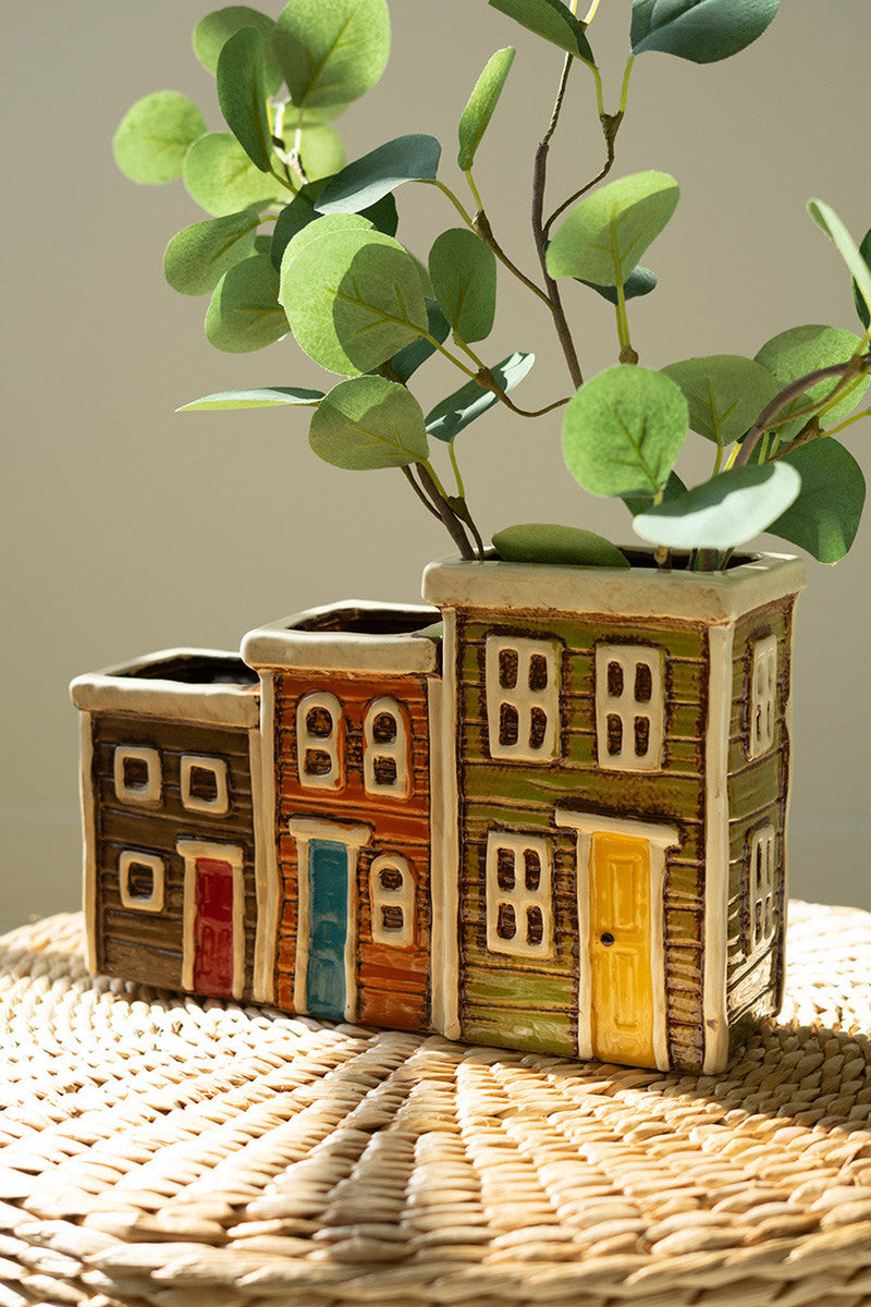 Ceramic Village Planter