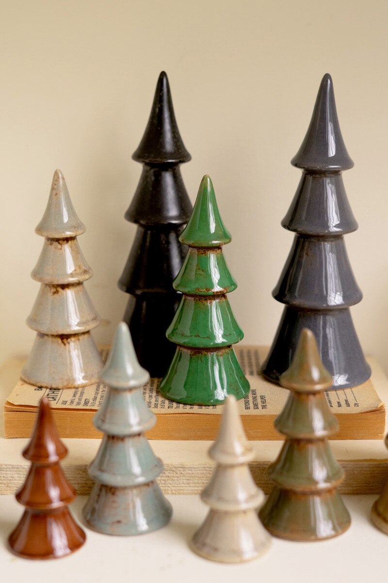 Ceramic Christmas Tree of Various Colors