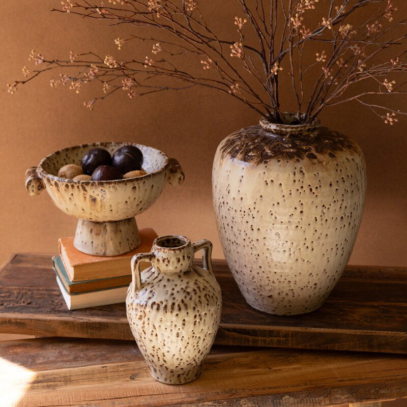 Large Rustic Ceramic Urn