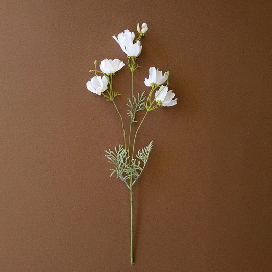 Artificial White Cosmos Spray