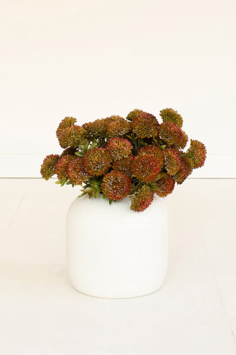 Artificial Auburn Ball Dahlias | 7 Blooms