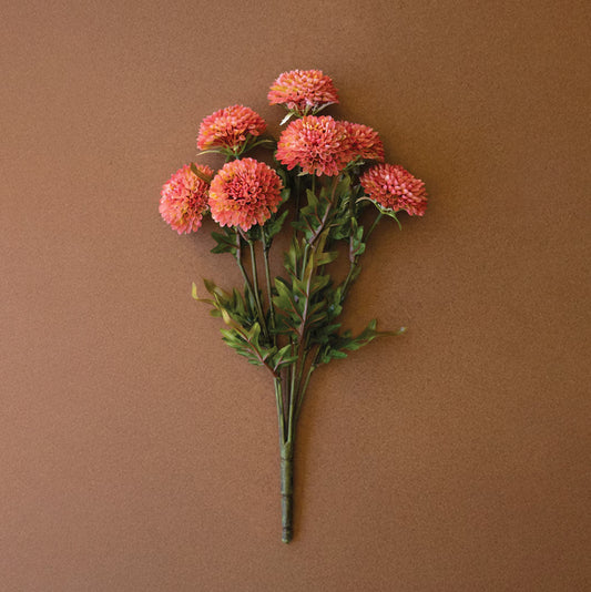 Artificial Blush Ball Dahlias | Bundle of Seven