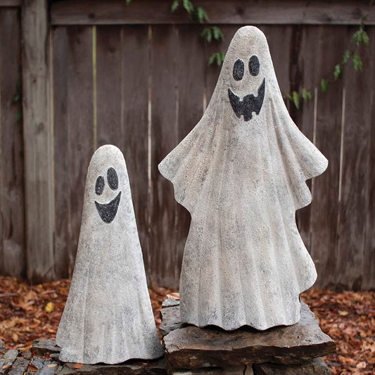 Set of Two Metal Ghosts