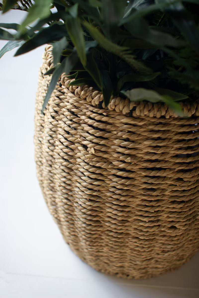 Woven Vine Poof Stool