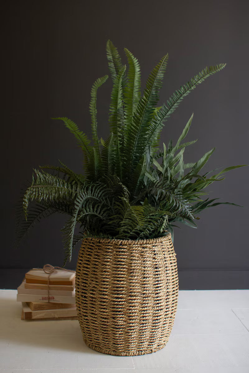 Woven Vine Poof Stool