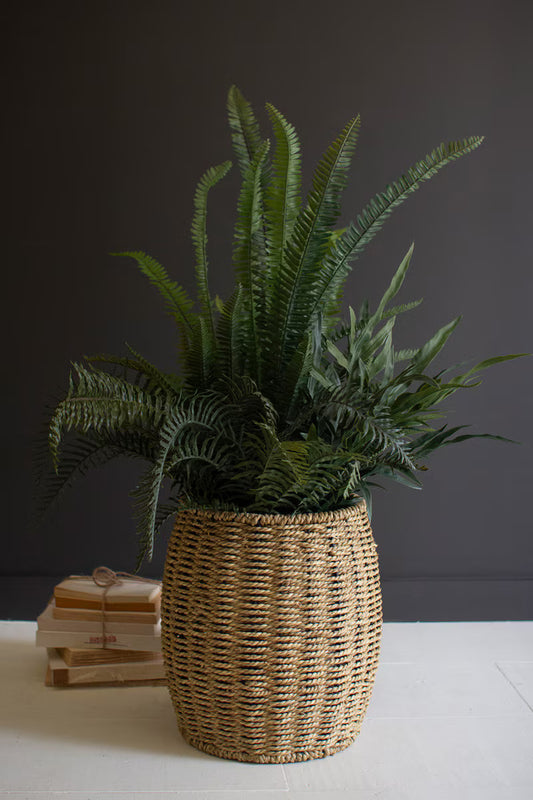 Woven Vine Poof Stool